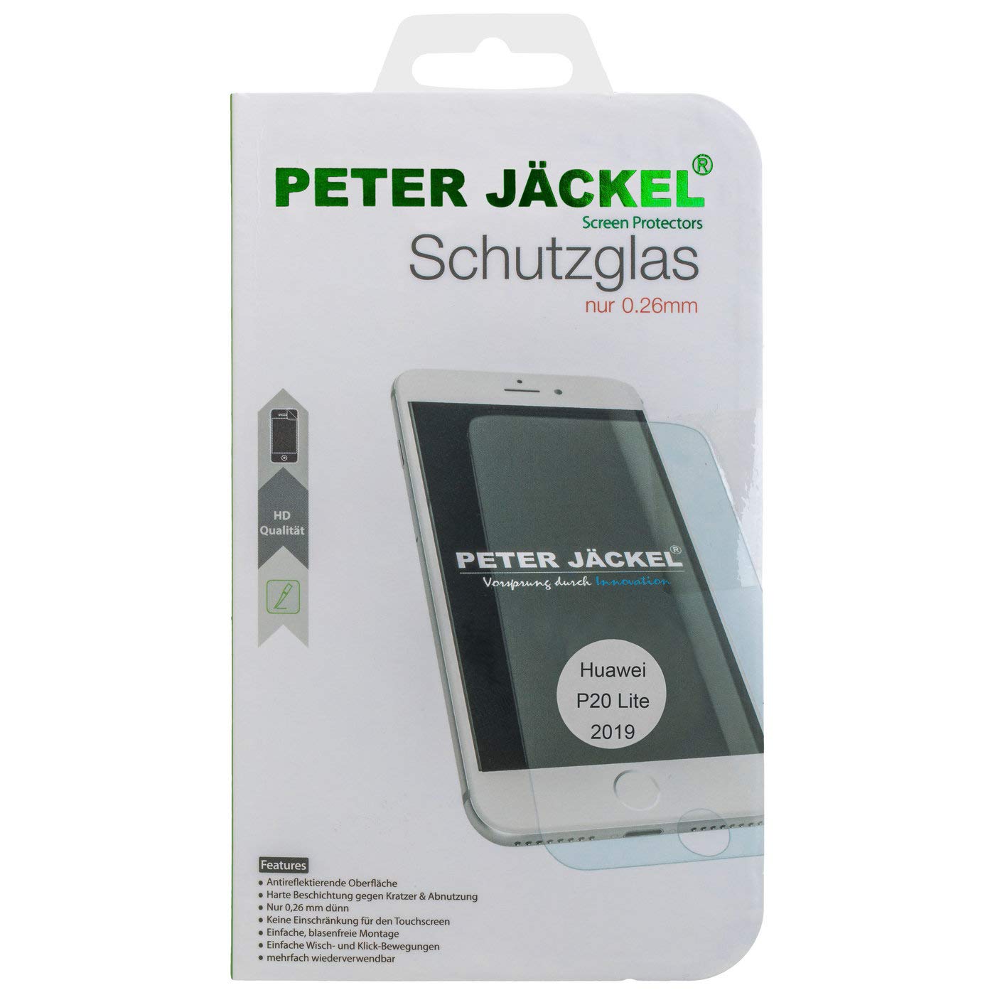 Peter Jäckel Tempered Glass HD Screen Protector for Huawei P20 Lite 2019