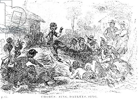 Chorus Sing Sing Darkeys Illustration For Uncle Toms Cabin By