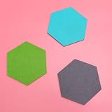SUPVOX 18pcs Hexagon Felt Board Tiles with Push Pins for Home & Office view 7