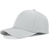 VOBOOM Men Quick Dry Baseball Cap Laser Cut Mesh Ball Curved Brim Snapback Hat