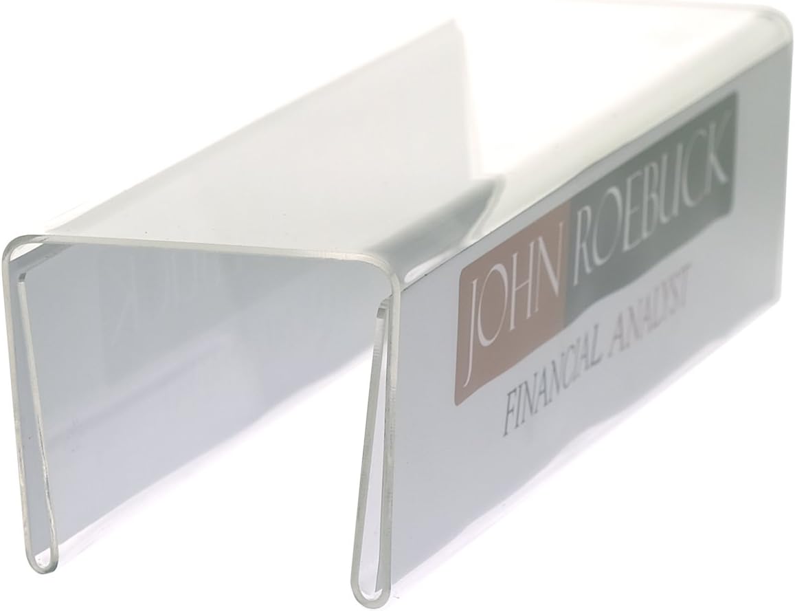 Office Products Source One Deluxe Clear Acrylic Cubicle Sign Holder