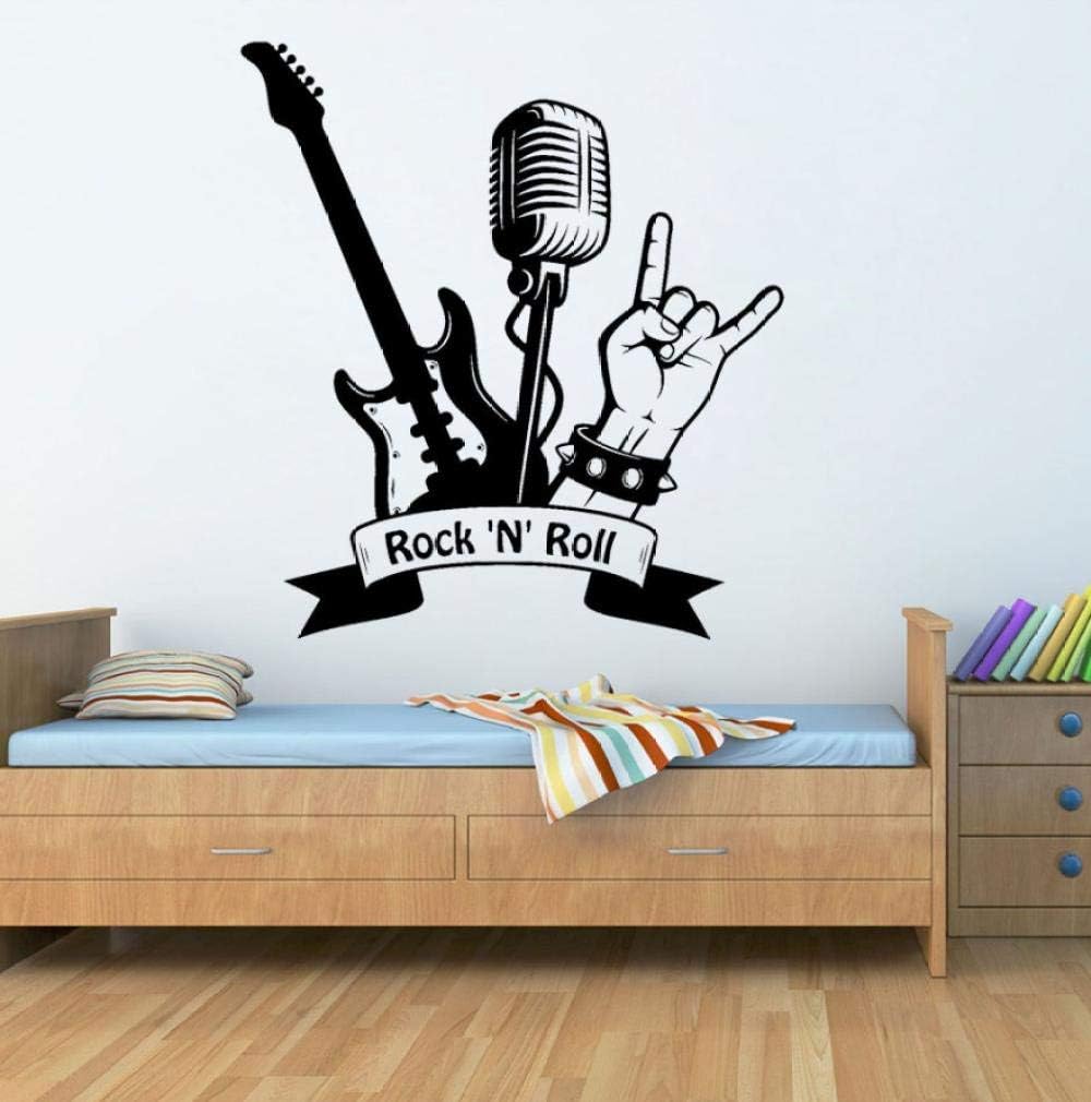 Pegatinas De Pared Calcomanías Rock Roll Música Músico Musical Patrón