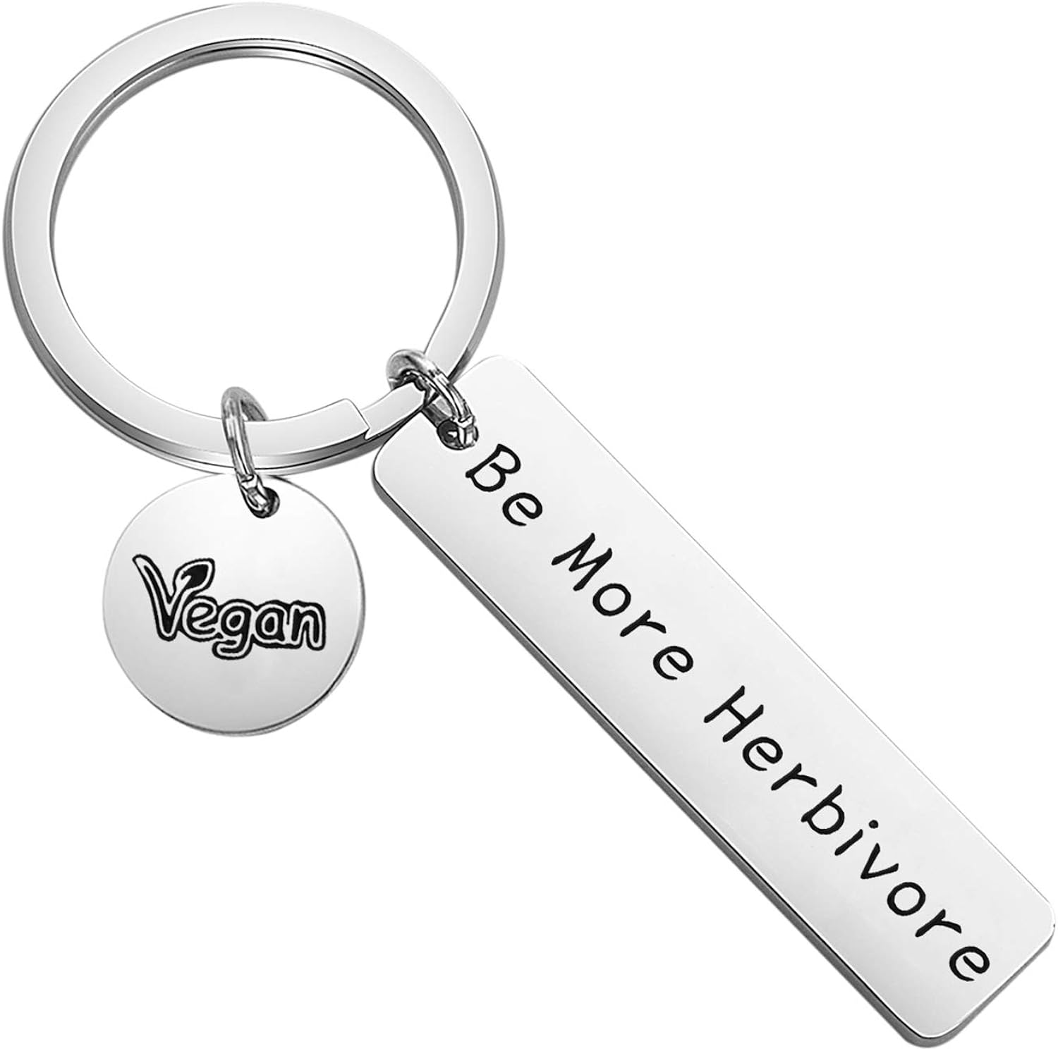 MYSOMY Vegan Keychain Funny Vegan Gifts Vegetarian Gifts
