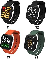 Tumnea Smart Watch Kids Fitness Tracker Electronic Square Touch Screen LED view 2