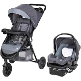 Baby Trend Passport Seasons Baby Stroller &amp; EZ-Lift Car Seat, Journey Black | Adjustable Canopy, Storage Basket &amp; Cup Holders, Lightweight &amp; Foldable Travel System for Toddlers &amp; Infants