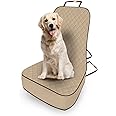 5 STARS UNITED Front Dog Seat Cover Protector - Beige, Waterproof, Scratchproof, Non-Slip, Padded, & Quilted, Full Protection