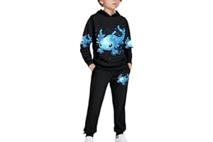 Uppodwarkid Boys Two Piece Outfits Athletic Hoodie and Jogging Sweatpants Casual Pants Set 5-12 Y