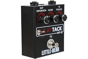 Distorsión Pedal de Guitarra Efecto de Distorsión de 3 Niveles para Guitarra Eléctrica Accesorios de Tono Único RAT LM308N