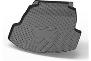 YQBRAND Corolla Sedan Cargo Mat - Compatible with 2020 2021 2022 2023 2024 2025 Toyota Corolla Sedan，All Weather Tech Rear Cargo Liners Trunk Tray Floor mats,3D Waterproof Durable Accessories Custom-Fit
