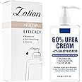 Urea 60% Foot Cream - Lotion For Dry & Cracked Feet Elbows Knees Heels Hands with 2% Salicylic Acid, Hydrates & Nourish Foot Care for Softening and Moisturizing, Smoothing Skin Women Men Lotion 5.3oz