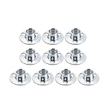 uxcell M10x25x1.8mm Brad Hole Tee Nut Carbon Steel