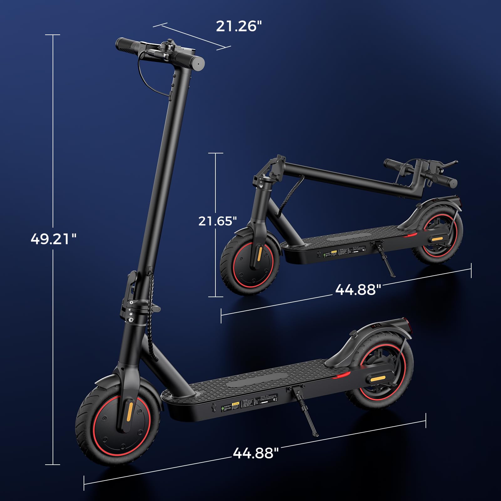 Electric Scooters - Electric Scooter for Kids, 500W/1000W Motor, 18/25 MPH Top Speed, 8.5'' /9.3'' Tires, 21/28 Miles, Long Range Electric Scooter for Adults and Teens