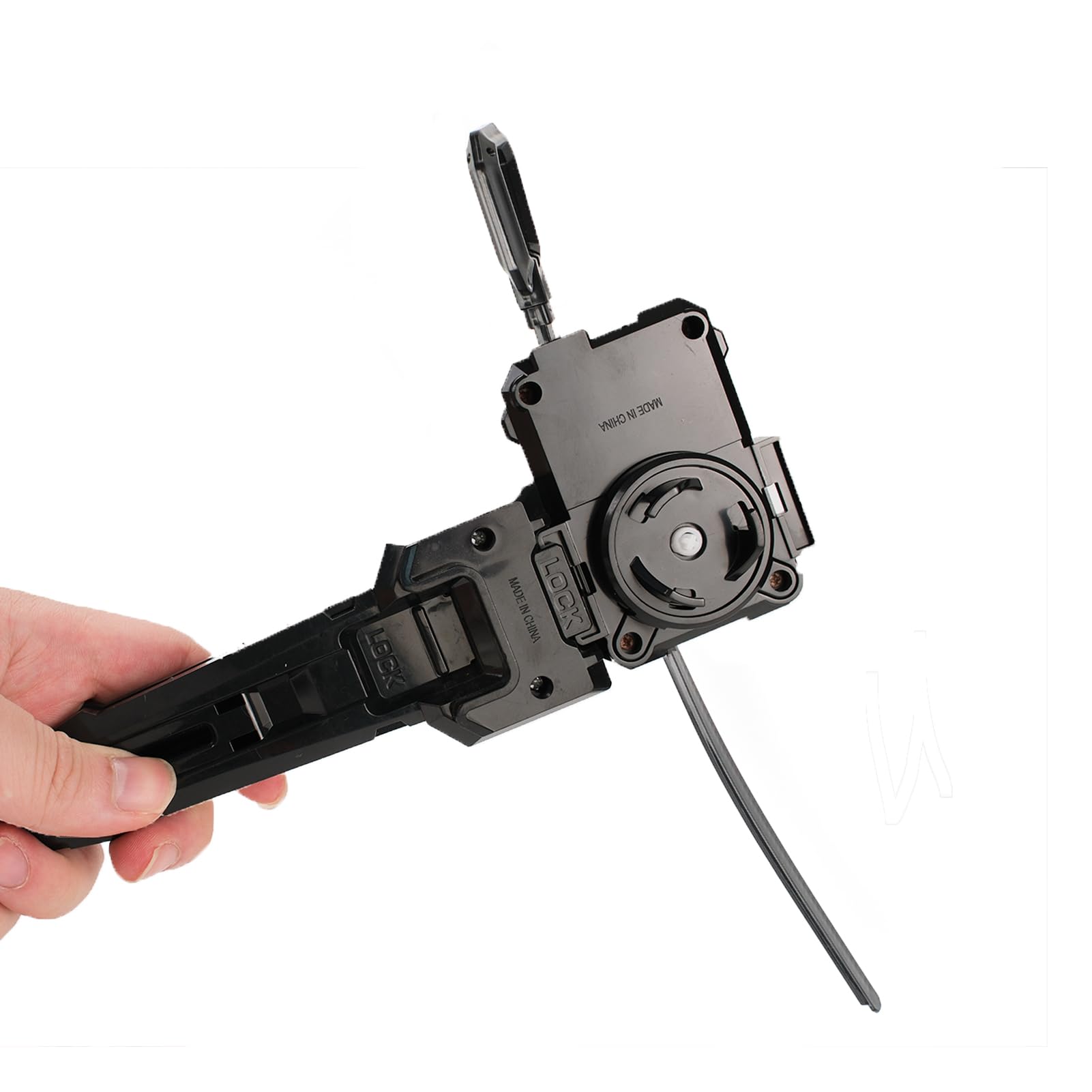 AIBREAY 2 Pack X Winder Launchers, with X Grip for Easy Control,Battling Gyro Accessories (Black+Red)