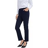 ZTN Women's Stretchy Straight Leg 26.8" Dress Yoga Pants with Pockets for Work Casual