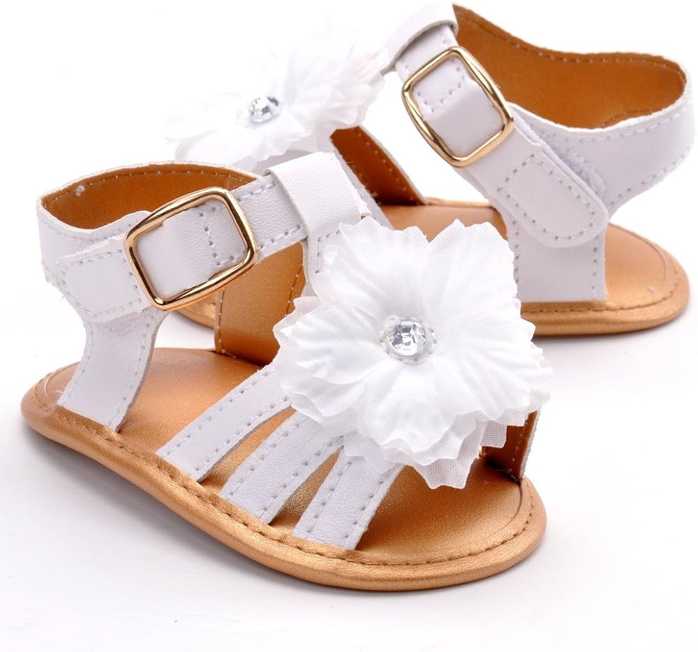 Baby Girls' Summer Flower Shoes Infant Sandals First Walkers: Shoes