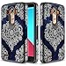 LG G4 Case, TownShop Moroccan Flora Design Hard Impact Dual Layer Shockproof Bumper Case For LG G4