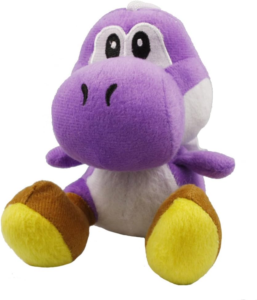 Super Mario Bros Plush Purple Yoshi Doll Soft Stuffed Plush Toy Anime Collection Animals Figure Birthday Gifts 7.1 Inch/18cm Tall