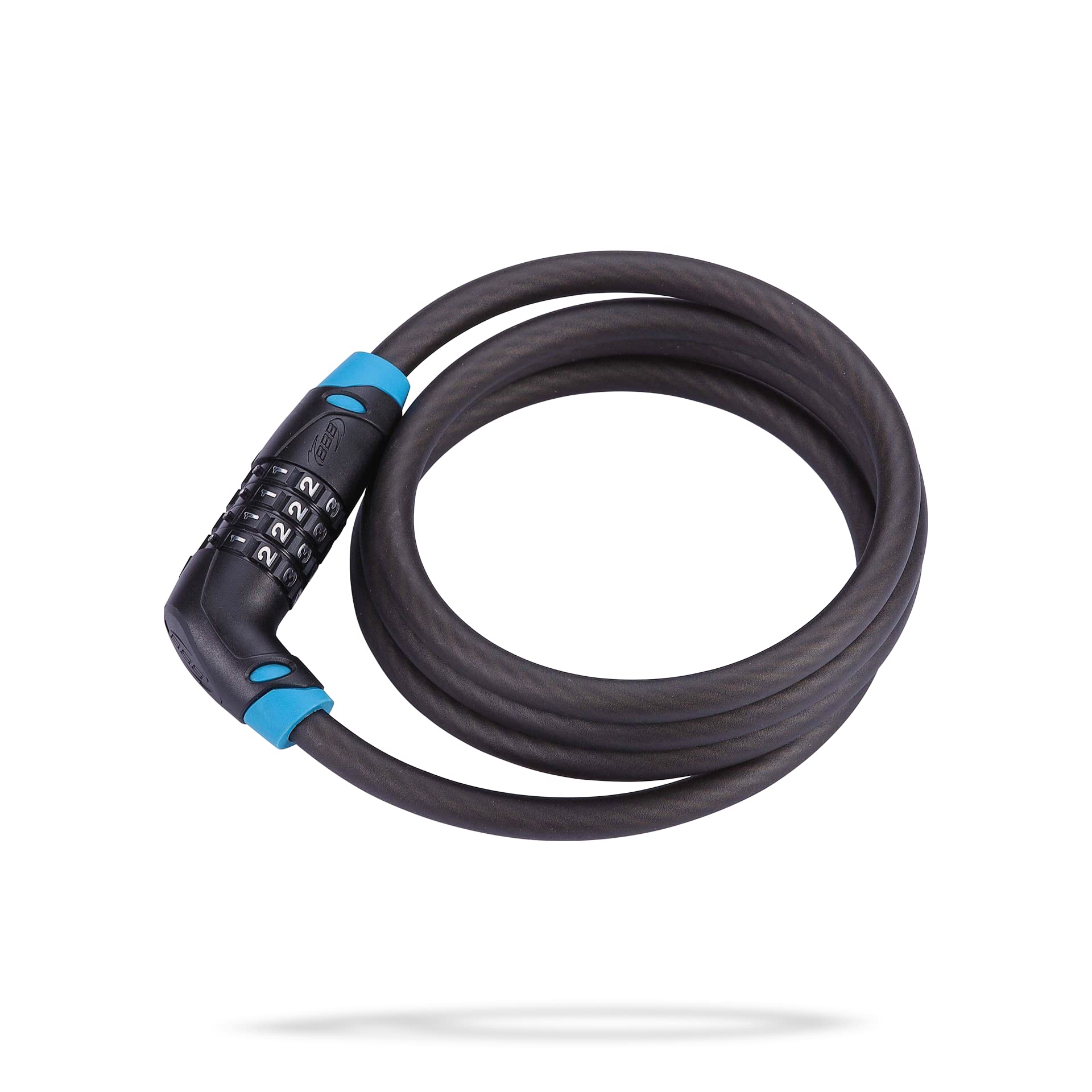 BBB Cycling 2.905.453.500 BBL-35 Cyclelock CodeSafe Coil Cable, Black, 0.6cm x 150cm
