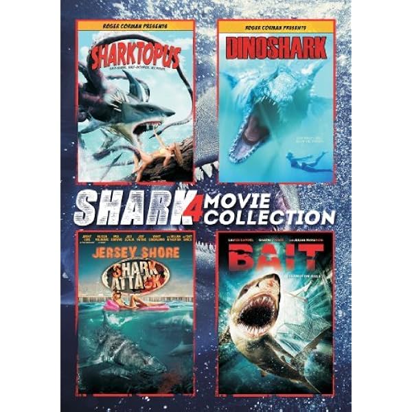 Amazon.com: 4 Film Shark Collection Blu-Ray + DVD Combo Pack
