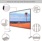 SKERELL 120" Projector Screen with Stand, 4K HD, Portable for Indoor/Outdoor view 3