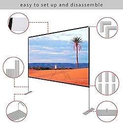 Projector Screen with Stand 120 inch Portable