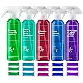 DOLLAR CLEAN CLUB Complete Home Cleaning 15 Pack Kit, Kitchen, Bathroom, Carpet, Dish, and Glass Cleaner Refills