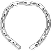OKG Security Chain - 2ft x 1/4" Thick Outdoor Gate Chain, Cut Proof Chain Made of Hardened Alloy Steel Chain for Fences, Bicycles, Scooters, Pet Cages, Barn Door (Silver, No Lock)