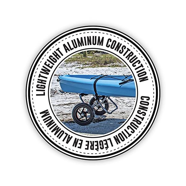 Shoreline Marine Propel Aluminum Canoe & Kayak Cart with Tie Downs Missouri Float Trips