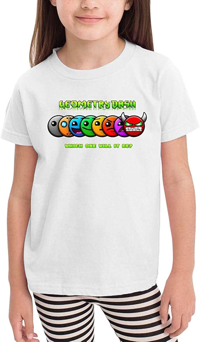 Annmm Boy and Girls Geometry Dash Which One Will It Be Funny T-Shirt