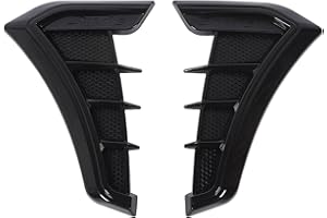 CFTGIW Side Vent Trim 1 Pair Side Vent Trim Sporty Look Enhanced Performance Side Mudguard Air Wing Vent Trim Sticker for 1 Series E90 E91 (Black)
