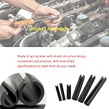 Lemiyoo 602 Pcs Roll Pins Assortment Set Steel Slotted Spring Pins M1.5–M8 view 4
