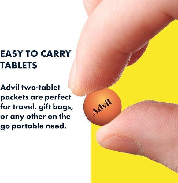 ADVIL IBUPROFEN TABLETS, 200 MG PAIN RELIEVER/FEVER REDUCER (NSAID), 100 TABLETS (50 PACKETS OF 2 TABLETS EACH)