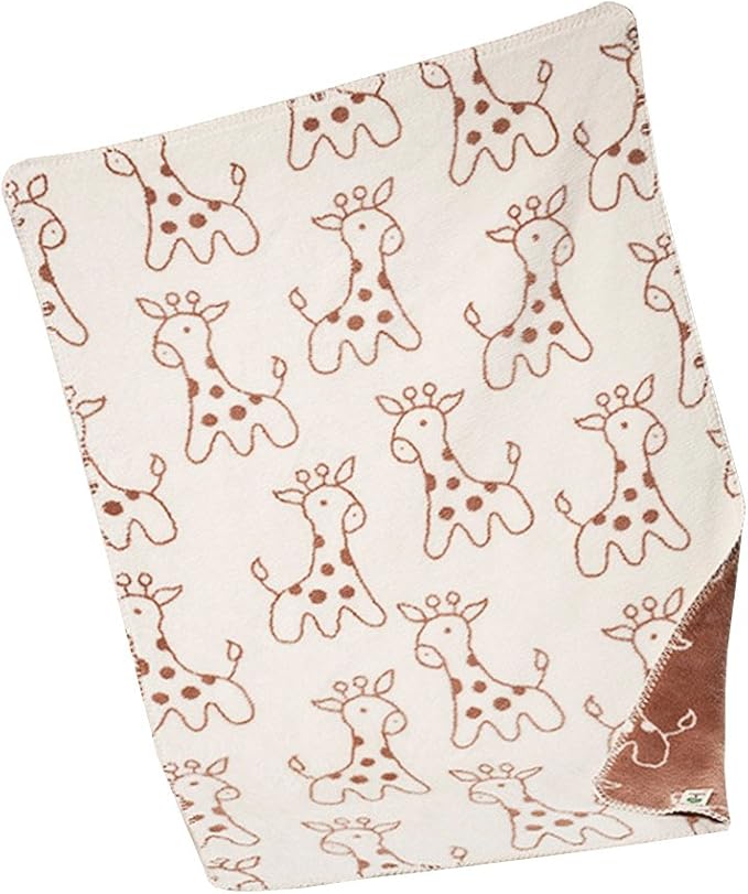 Richter Textilien Baby- und Kinder Decke Max Bio-Baumwolle Kümmel/Natur