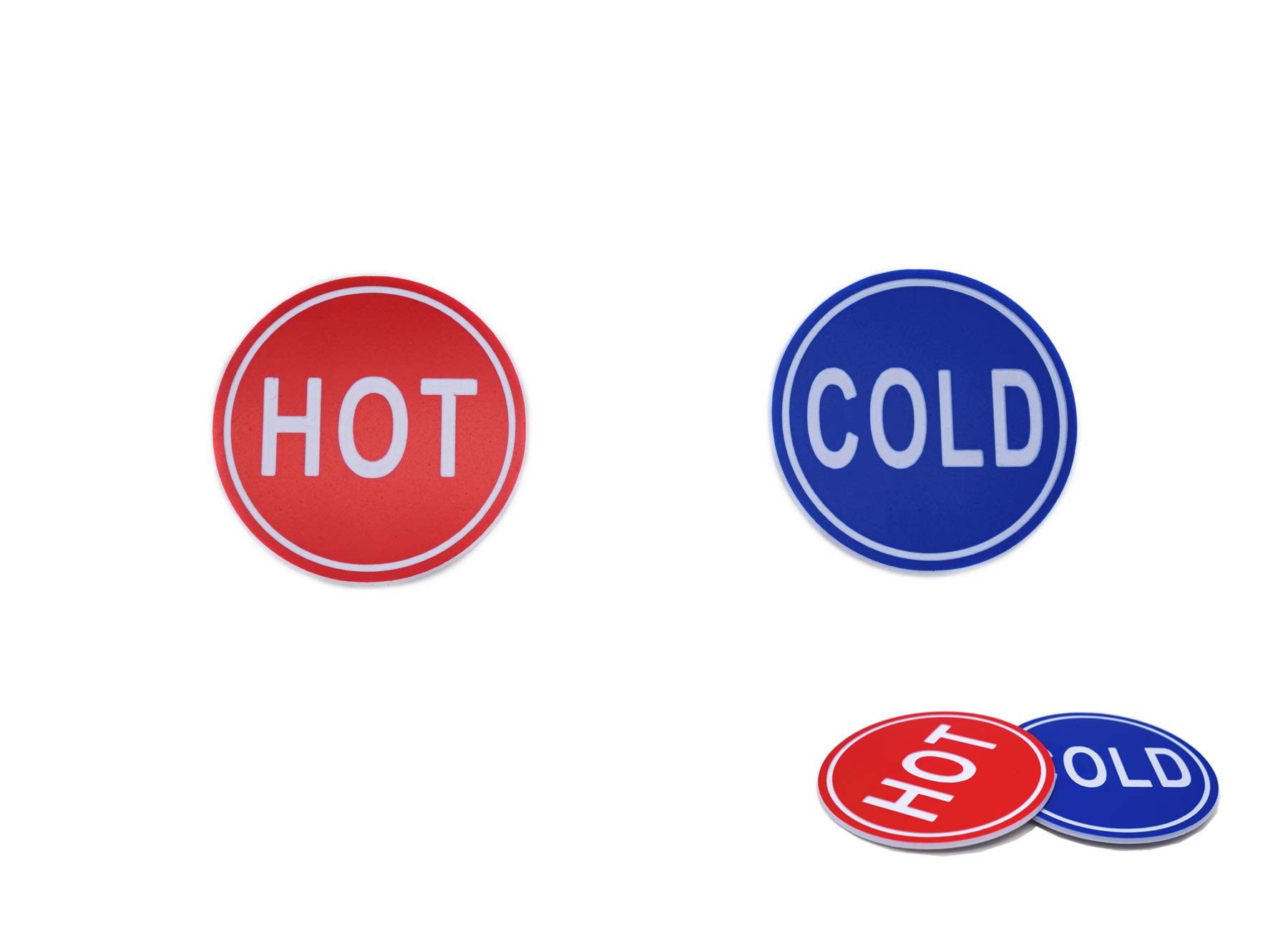 NanTun ABS Self Stick Cold Water Label Hot Water Label Hot Label Cold Label 2 Pairs — image 1