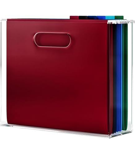 Amazon.com: DINGHUO Acrylic File Folder Organizer, Hanging File