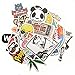 Diageng Stickers Skateboard Snowboard Vintage Vinyl Sticker Graffiti Laptop Luggage Car Bike Bicycle Decals mix Lot Fashion Cool Random style milticolor(pack of 50)