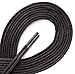 OrthoStep Waxed Very Thin Dress Round Dark Brown 24 inch Shoelaces 1 Pair Pack