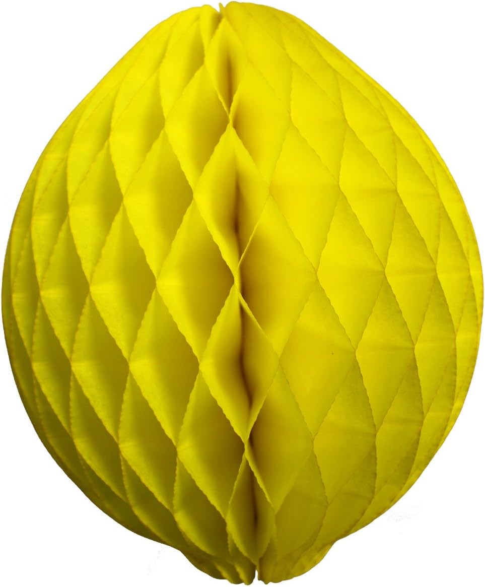 3-Pack 14 Inch Honeycomb Tissue Lemon Decoration