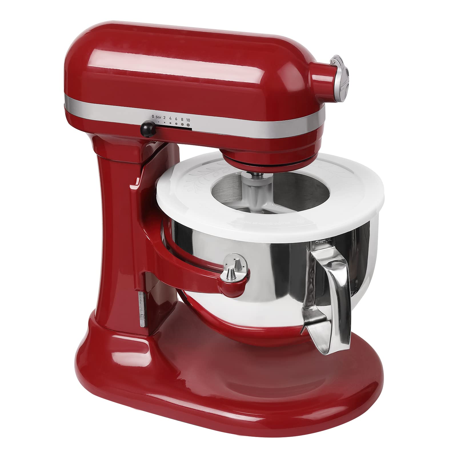 Mixer Bowl Lid Covers for KitchenAid 5.5-6 Quart Bowls - Stand Mixer Bowl Covers to Prevent Ingredients from Spilling, Fits Bowl-Lift Models KV25G and KP26M1X (2 Pack)