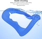 Shanrya Silicone VR Face Cover Dark Blue, Washable Light Blocker Sweat view 3