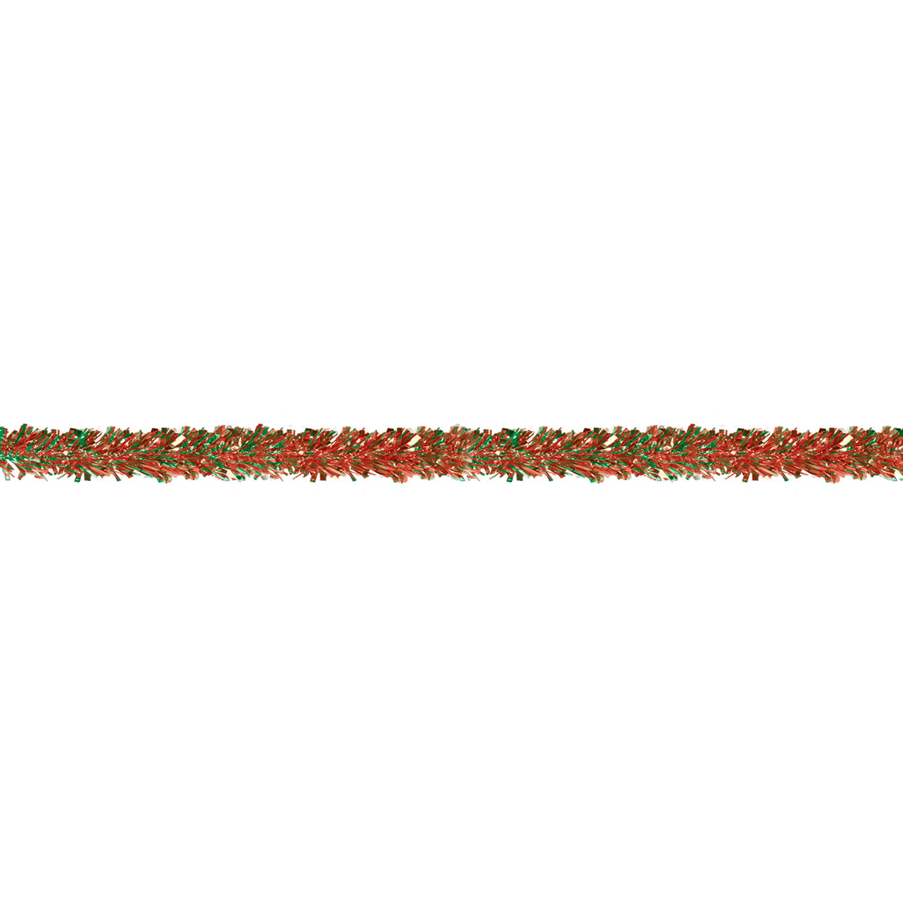 Beistle 6-Ply Metallic Festooning Garland, Red/Green