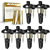 MAS Set of 6 Ignition Coils Pack UF303 &amp; OEM Spark Plugs Compatible with Chevy Trailblazer Buick Rainier GMC Envoy Oldsmobile Bravada Replacement for GN10114 52-1743