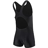 J.E Sterguard Athletic Girls' One Piece Swimsuits Girls Bathing Suits Pro for Practice Black Girl Swimsuit Size 6-16 1880-HP