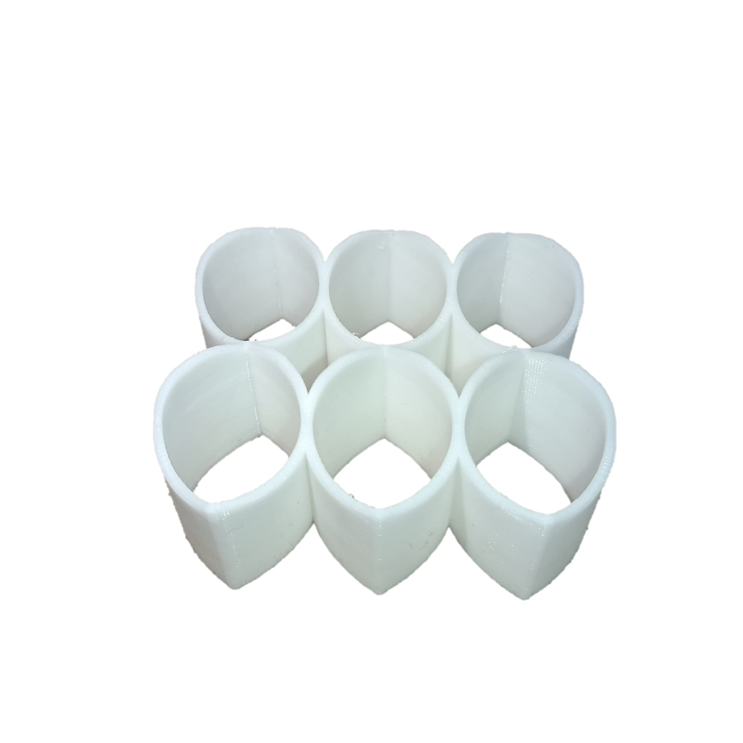 Square Circle Squarcle Optical Illusion 3D Printed Ambiguous Cylinder, White