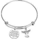 Gzrlyf Guardian Angel Charm Bracelet - Angel Protection Jewelry Memorial Gifts for Women