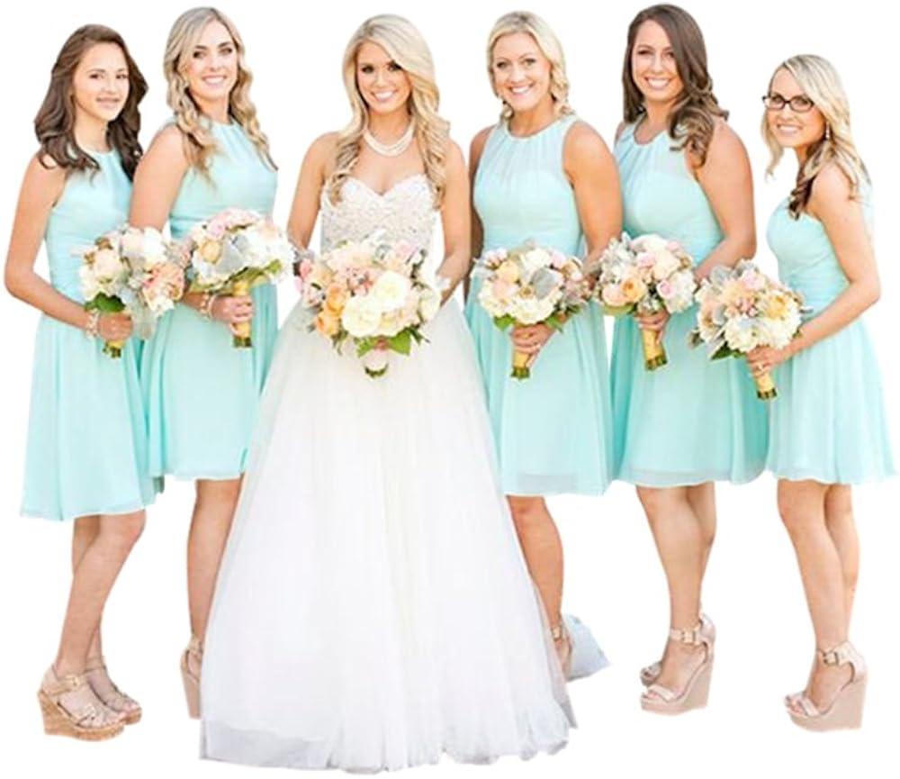 aquamarine bridesmaid dresses