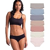 Attributes Womens Seamless Hipsters, Underwear Para Mujeres, 7 Pack, Breathable, Moisture Wicking Panties