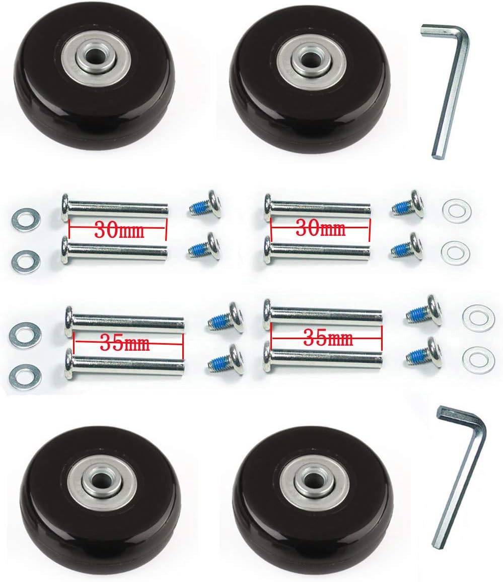 Fber Luggage Suitcase Wheels Replacement Kit OD 40/43/45