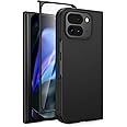 VEGO for Google Pixel 9 Pro Fold/Pixel Fold 2 2024 Case with Screen Protector, Ultra Slim Lightweight Anti-Drop Anti-Scratches Hard PC Protective Cover Phone Case for Google Pixel9 Pro Fold - Black