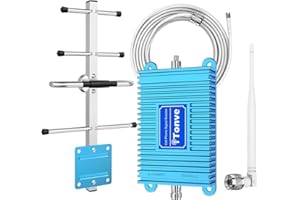 TONVE Cell Phone Signal Booster for Verizon and AT&T Boost 4G LTE 5G Data & Voice 700MHz Band 12/13/17 Dedicated Mobile Signal Booster High Gain Cellular Antenna Repeater Up to 3,500 Sq Ft - FCC Approved